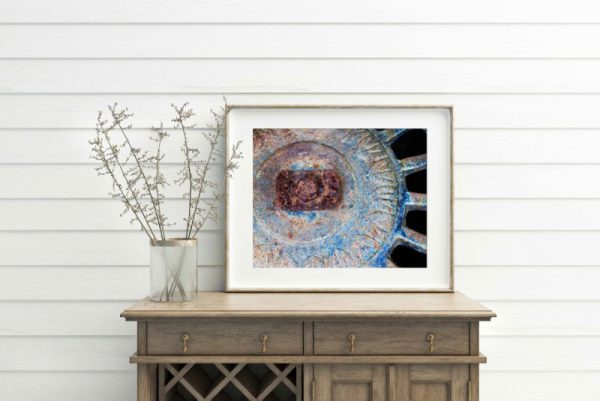 AFTERGLOW - metal wall art for contemporary urban home in canvas rusted metal art - Image 2