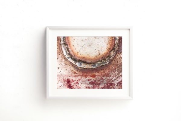 FIRED UP - welded red & brown metal artwork for urban contemporary home - Image 2