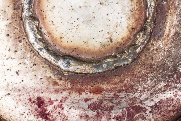 FIRED UP - welded red & brown metal artwork for urban contemporary home - Image 3