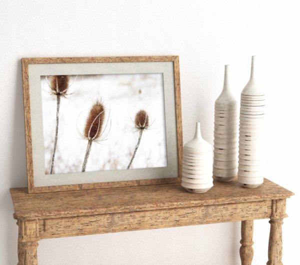 ALONE - white & brown natural artwork for a minimilast feel with a crisp vibe - Image 2