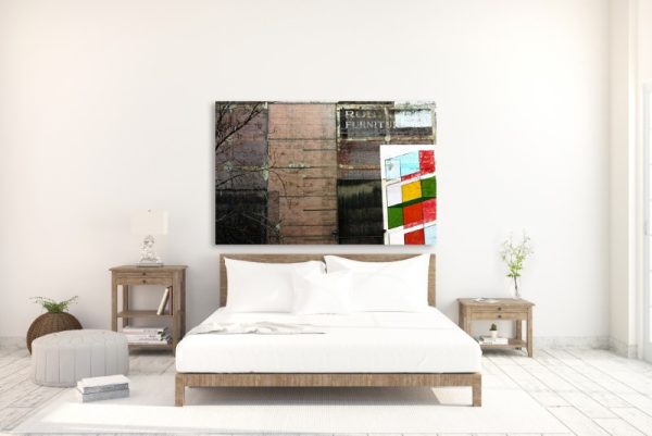 ARTISTIC - downtown detroit building color artwork that is vibrant just like urban city living