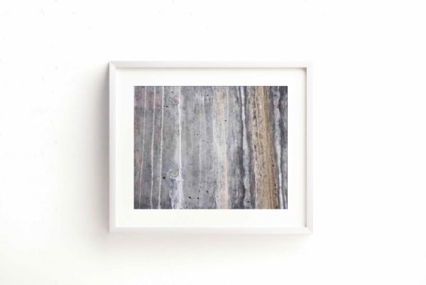 BEFORE DUSK - gray & gold cement contemporary modern artwork for urban lifestyle to add interest to your space - Image 2