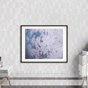 HARDEN - blue contemporary modern artwork to add sophistication to your home with urban feel