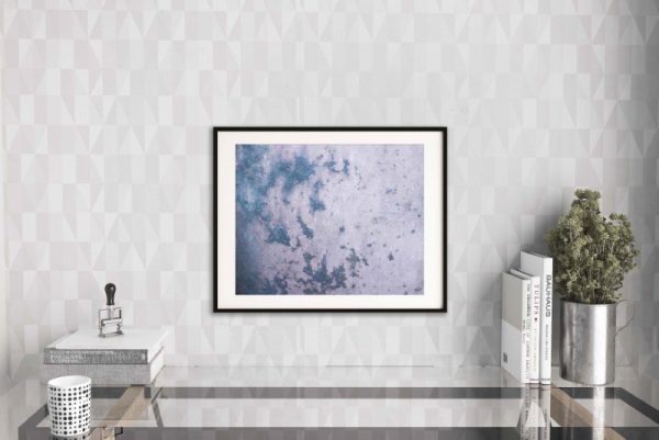 HARDEN - blue contemporary modern artwork to add sophistication to your home with urban feel