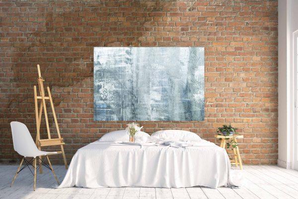 ICEN - beautiful teal artwork for your friend or a gift for the living room or new housewarming gift