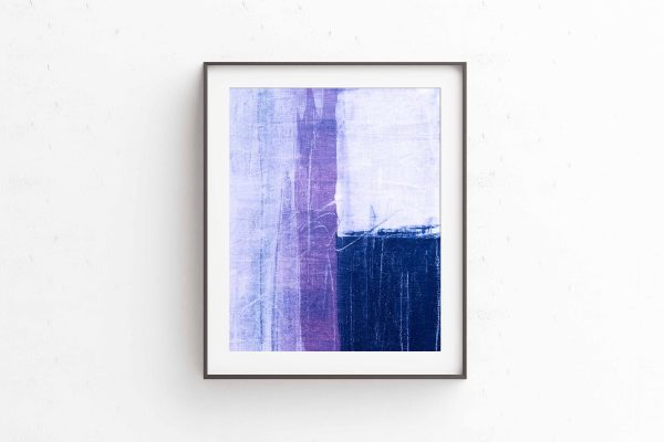 CONTRISTIC - blue purple white contemporary modern artwork for your home or office - Image 2