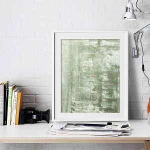CAMDEN - green modern contemporary art for men women or teen bedroom or living room