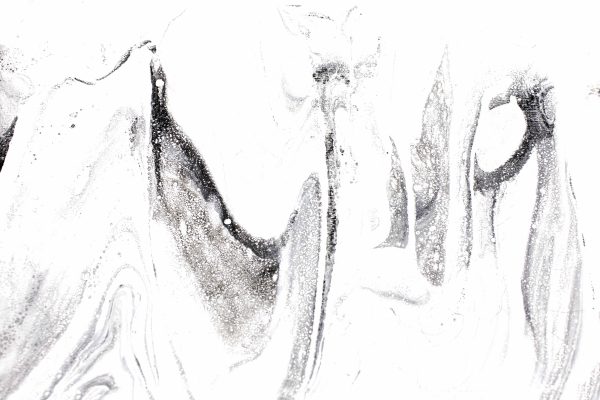 DISPERSIVE - black & white one of a kind modern contemporary minimalist artwork - Image 3