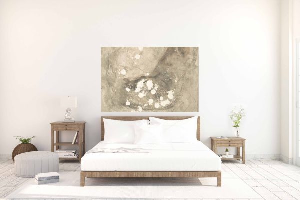 NESTLING - a calm painting in form of print canvas or metal for your living space modern home decor