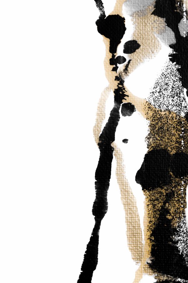 UNPARALLEL - gold black white painting in form of print canvas or metal for your living space modern home decor - Image 3