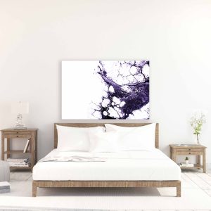 SPLASHED - fluid art painting in form of print canvas or metal for your living space modern home decor