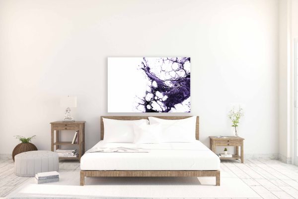 SPLASHED - fluid art painting in form of print canvas or metal for your living space modern home decor