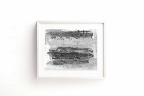 VORTEX - black and gray abstract art with a contemporary style for the living room, bedroom or office - Image 2